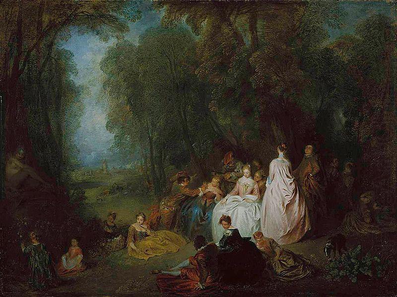 Jean-Antoine Watteau The Art Institute of Chicago china oil painting image